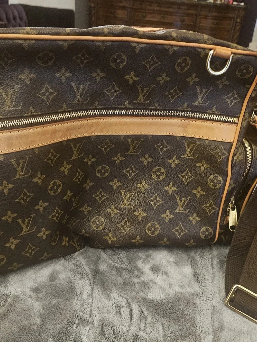 Louis Vuitton Brown Monogram Travel Shoulder Bag